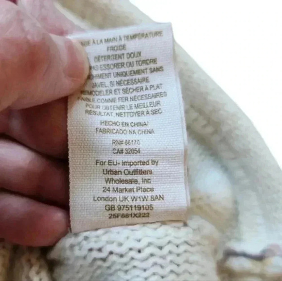 Free People Sweater Flower Bomb Pullover Wool Angora Boho Fairy Y2K Women Small - Picture 14 of 16